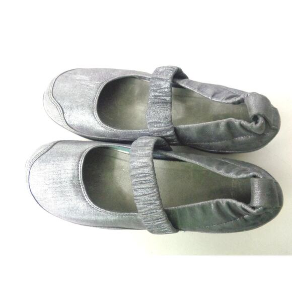 DANSKO EUR 39 US 8.5M 9M Chrissy Mary Jane Silver Pewter Slip On Wedge Shoe - Picture 8 of 8
